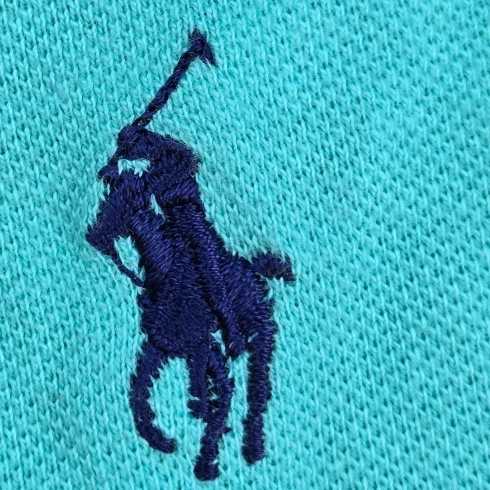 Ralph Lauren Polo Shirt Mens XL Short Sleeve Pique Pony Logo Mint Green Classic